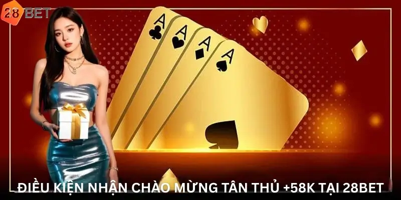 Điều kiện nhận Chào mừng tân thủ +58k tại 28Bet